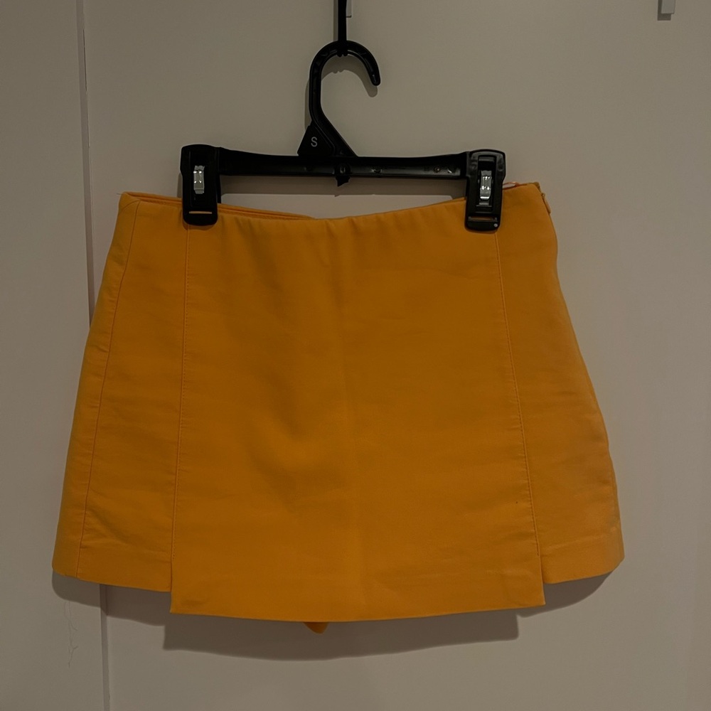 mini skirtpants, orange